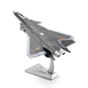1:72 Истребитель J-20 с двойным распылением, модель военного самолета, высокая имитация сплава, игрушечный орнамент, подарки
