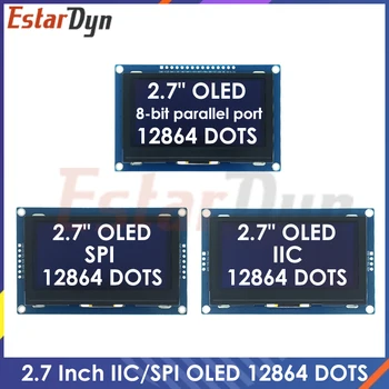 2,7-Дюймовый OLED-ЖК-дисплей 128x64 приводов SSD1327 IIC/SPI/8-битный параллельный порт