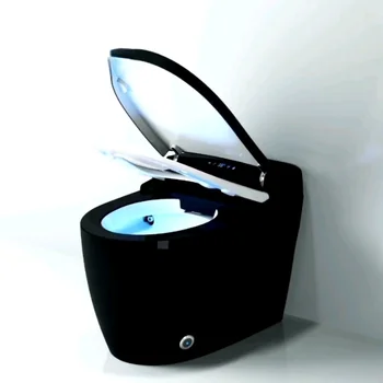 2021 роскошный электрический интеллектуальный цельный туалетный столик для унитаза, автоматический черный умный туалет-биде