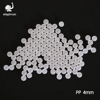 4 мм Полипропиленовые (PP) Сферические твердые пластиковые шарики для шаровых кранов и подшипников