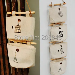 4 шт./лот, подвесные сумки-органайзеры для ювелирных изделий, подвесная сумка для хранения мелочей