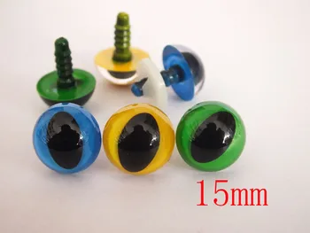 60 шт 15 мм, смешанный цвет (синий/желтый/зеленый), пластиковая безопасная игрушка 