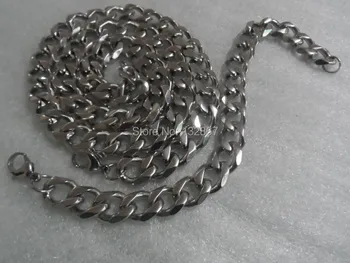 8 мм /13 мм, мужская модная цепочка из нержавеющей стали, набор браслетов-ожерелий