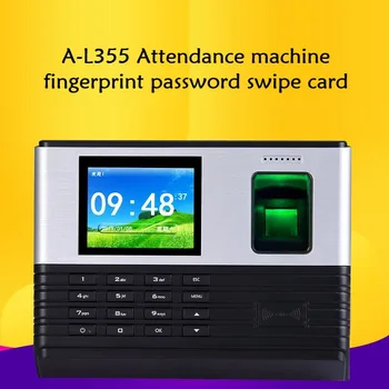 A-L355, устройство для учета рабочего времени, китайский, английский и испанский, устройство для управления карточками с паролем по отпечатку пальца