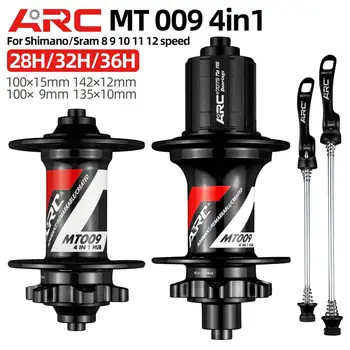 ARC MT009 4 В 1 MTB ступицы для горного велосипеда 32 отверстия qr от 10 до 135 мм через 100 мм 12-142 мм передние и задние велосипедные ступицы HG MS XD 11 12 скоростей