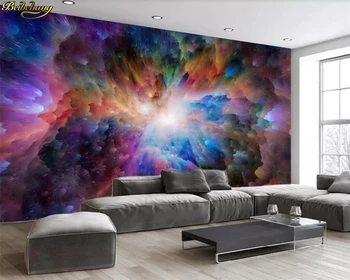 beibehang Пользовательские 3D обои фреска красочная звездная огромная вселенная галактика фэнтези фон настенная живопись обои для домашнего декора