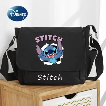 Disney Stitch 2022 Новая Студенческая сумка Роскошного Бренда, Студенческая Косая Сумка на одно плечо Большой емкости, Модная Трендовая Дорожная Сумка-Тоут