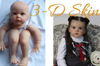 FBBD 3D Картина по коже 24-дюймовая кукла-Реборн Маттиа, высококачественный комплект в разобранном виде, Рождественский подарок, куклы для девочки