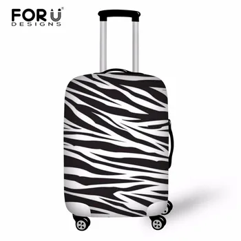 FORUDESIGNS/ Утолщенный багаж с изображением жирафа, защитный чехол для тележек 18-30 дюймов, эластичные чехлы для чемоданов, пылезащитные дождевики