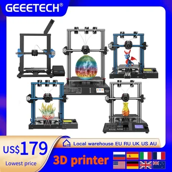 Geeetech A10M A20M A10T A30T Mizar M Профессиональный 3d-принтер с двойным тройным экструдером, 3d-принтер TMC2208, 3D-печать FDM CE