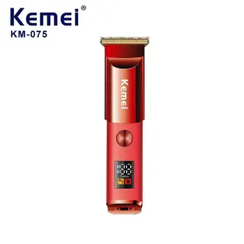 Kemei электрическая машинка для стрижки волос, перезаряжаемый инструмент для стрижки детских волос, оригинальный стиль, беспроводной триммер для стрижки волос KM-075