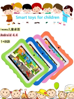 Q7 HD экран 7 дюймов 1 + 8G Четырехъядерный детский планшет Android 4.4 wifi bluetooth плеер динамик детский обучающий планшет-головоломка