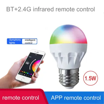 WiFi Умная Лампочка E26/E27 LED Умная Bluetooth Лампа RGBCW Рабочая Лампа С Регулируемой Яркостью Функция Таймера Цветная лампа A19 AC100-240V