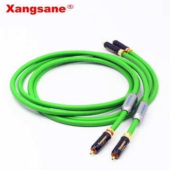 Xangsane SP-6008Ag hifi 7N OCC посеребренный кабель rca двойной усилитель звука lotus усилитель мощности CD соединительный кабель
