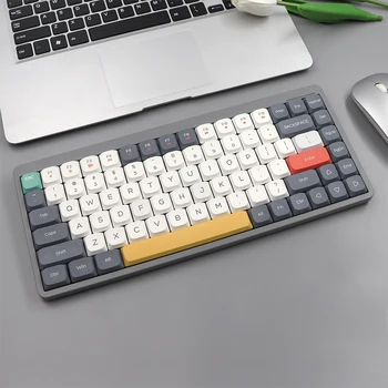 YK75 Компактная портативная беспроводная клавиатура Bluetooth Dwarf axis, совместимая с MacBook, iMac, iPhone и iPad Windows