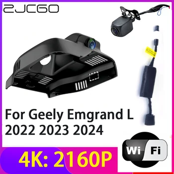 ZJCGO 4 К 2160 P Регистраторы Видеорегистраторы для автомобилей Камера 2 Объектива Регистраторы Wi Fi Ночное Видение Geely Emgrand L 2022 2023 2024
