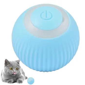 Автоматический мяч для домашних животных, Интеллектуальный дизайн предотвращения, игрушки с мячом для котенка, USB Перезаряжаемая игрушка для упражнений с кошкой, Умные электронные злые игрушки