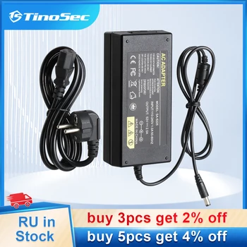 Адаптер питания переменного тока TinoSec 52V 2.5A для PoE NVR EU/UK/US/AU Plug 100-240 В переменного тока для PoE видеорегистратора видеонаблюдения