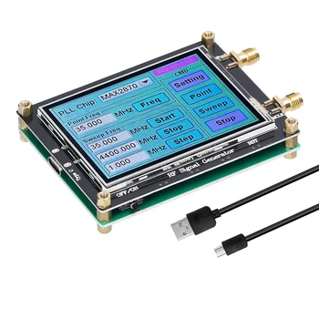 Генератор сигналов MAX2870 с частотой 23,5 МГц-6000 МГц, сенсорный экран, Источник радиочастотного сигнала, программное обеспечение для ПК