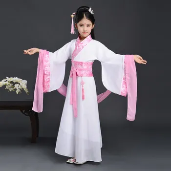 Детская старинная одежда, выступление феи Ханфу для девочек