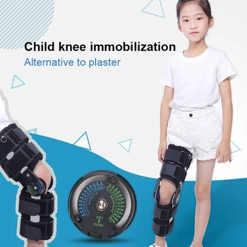 Детский Регулируемый Бандаж для фиксации колена, Брекет-ортез, защита от повреждения связок колена нижней конечности