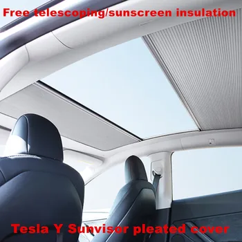 Для Tesla Модель Y 2023 Аксессуары Козырек Сетчатая Крыша Мансардные Шторы Протектор Солнцезащитный Козырек Автомобильный Солнцезащитный Козырек Модель 3 2022 Новый