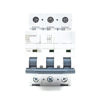 Для мини-автоматического выключателя Siemens 5SY6325-8CC 3P 25A 400V для установки на направляющую рейку