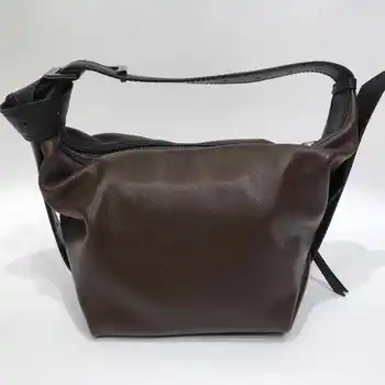 Женская сумка из кожи и флиса, черная сумка через плечо из кожи и замши