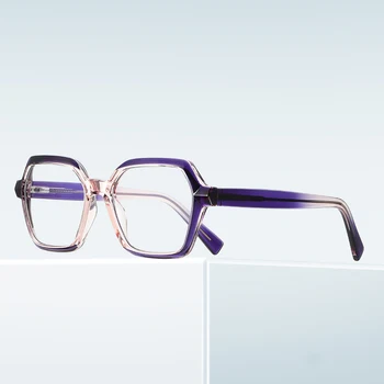 Женские очки BANMAR с защитой от синего света, Прозрачные очки, Квадратное плоское стекло, Модные оправы прогрессивного цвета, Оптические очки