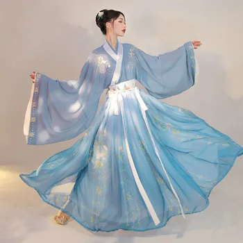Женский танцевальный костюм Принцессы Древней китайской традиции Hanfu, Винтажный костюм эпохи Тан, Платье феи Hanfu, Карнавальный костюм, наряд для косплея
