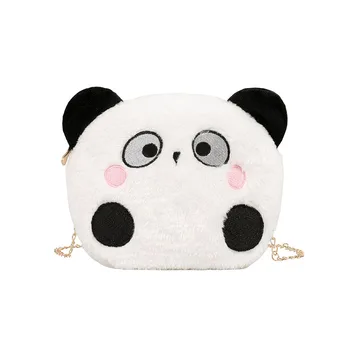 Корейский модули для девочек мягкий и милый мультфильм плюшевые маленькая панда мешок японские Harajuku Студенческая сумка через плечо