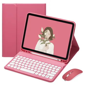 Красный Чехол-клавиатура Для iPad Pro 11 Air 4 5 10th 10.9 10.5 iPad 10.2 7th 8th 9th 9.7 5th 6th mini 4 5 6 Магнитная Разделительная крышка