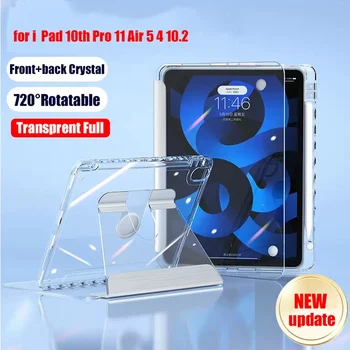 Кристально Чистый Акриловый чехол для iPad 10th 10.9 Air5 Air 4 Pro 11 2022 M2 4th Pro 11 2021 2020 2018 10.2 8th 7th 10.9 9th