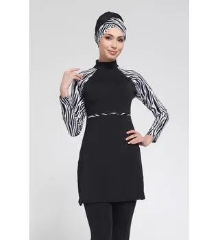 Купальник-хиджаб с цифровой печатью с длинным рукавом
