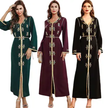 Марокканские Женщины, Мусульманская Абайя, Длинное Платье, Кафтан, Дубайская Вечеринка, Арабский Халат, Индийское Платье, Женщины