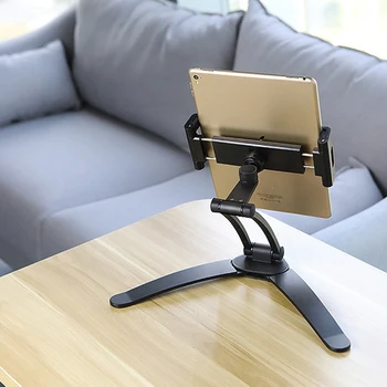 Металлическое настенное крепление для планшета, регулируемый на 360 ° Прочный кронштейн для телефона для гостиной офиса
