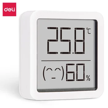Мини-ЖК-цифровой термометр-гигрометр Deli 8845 Электронный измеритель температуры и влажности в помещении для дома