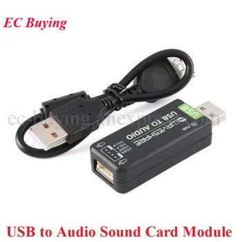 Модуль звуковой карты USB to Audio для Raspberry Pi 3B Plus 4 4B 8GB/Jetson Nano B01 A02 Встроенный Микрофон/Динамик Для воспроизведения/записи