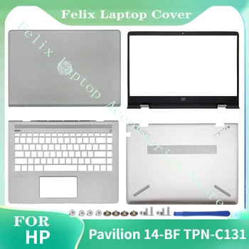 Новый Оригинальный Для ноутбука HP Pavilion 14-BF серии TPN-C131 ЖК-задняя крышка/Передняя панель ЖК-дисплея/Подставка для рук/Нижний корпус AM22R000320 Серебристый