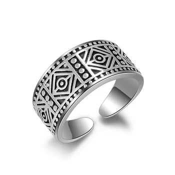 Оптовая цена, винтажное кольцо для женщин, мужская модная пара, кольца из стерлингового серебра 925 пробы, лучший подарок на День Святого Валентина для свадебной вечеринки Anillos