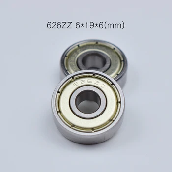 Подшипник 10шт 626ZZ 6*19*6 (мм) Бесплатная доставка хромированная сталь Металлические герметичные высокоскоростные детали механического оборудования