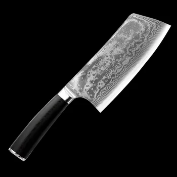 Профессиональный нож шеф-повара, Тесак для мяса, Нержавеющая сталь VG10, Дамасские инструменты для приготовления пищи, тесак, Лучший подарок, Нож для нарезки