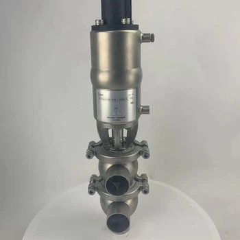 Реверсивный Клапан с Пневматическим Управлением из Нержавеющей Стали HOP 38mm 3-Ходовой Отводящий Седельный Клапан с зажимом