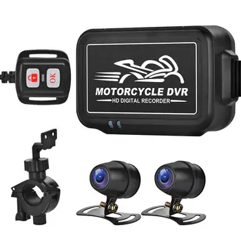 Регистратор вождения мотоцикла Камера спортивной записи спереди и сзади 1080P Двойная 150 широкоугольная камера Cam для мотоцикла Sportbike