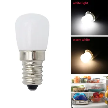 Светодиодная лампа для холодильника E14 3 Вт, Кукурузная лампа для холодильника переменного тока 220 В, светодиодная лампа Белого/теплого белого цвета SMD2835, Замена галогенных ламп для люстр