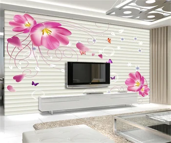 Современная минималистичная мода цветок гостиная спальня фон украшение стен живопись на заказ любого размера 3D фреска обои