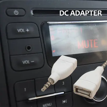 Универсальный 3,5 мм разъем AUX Аудио штекер в USB 2,0 мм Конвертер USB Aux Кабель Шнур для автомобильного MP3 динамика U Диск USBфлэшнакопитель Адаптер
