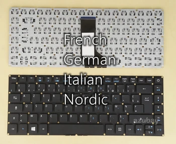 Французская Немецкая Итальянская клавиатура Nordic для Acer TM P2410-G2-M P2410-G2-MG P2410-M P2410-MG P248-M P248-MG P249-G2-M TX420-G2-MG