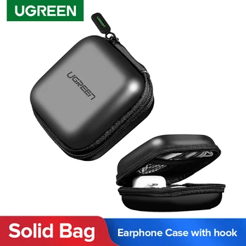 Чехол для наушников Ugreen, USB-кабель, жесткая сумка для Airpods, амбушюры для наушников Earpods, Беспроводные Аксессуары для хранения наушников Bluetooth