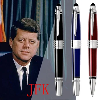 Шариковая ручка John F. Kennedy MB Fountain Rollerball Роскошная Темно-Синяя Металлическая Офисная Школьная Классическая С Серийным номером JFK